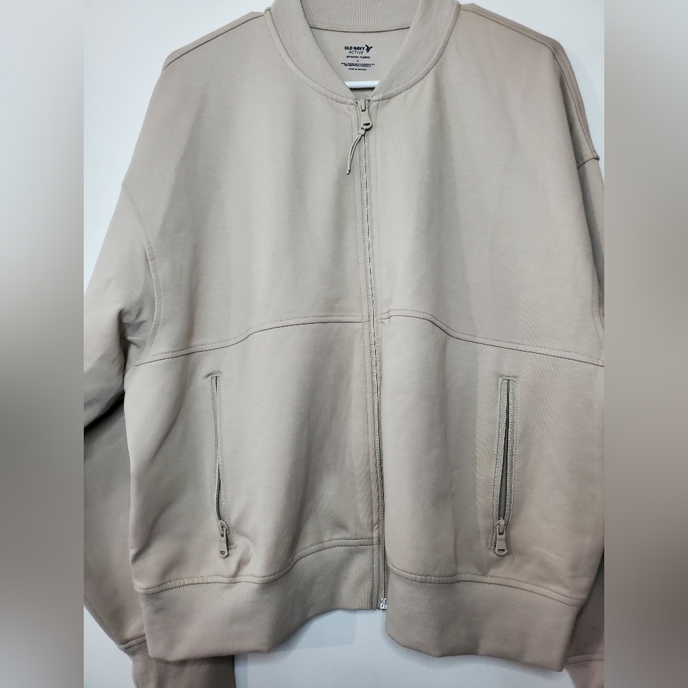 Womens NWT Old Navy Dynamic Fleece Full Zip Sweatshirt Size Large - Picture 5 of 11